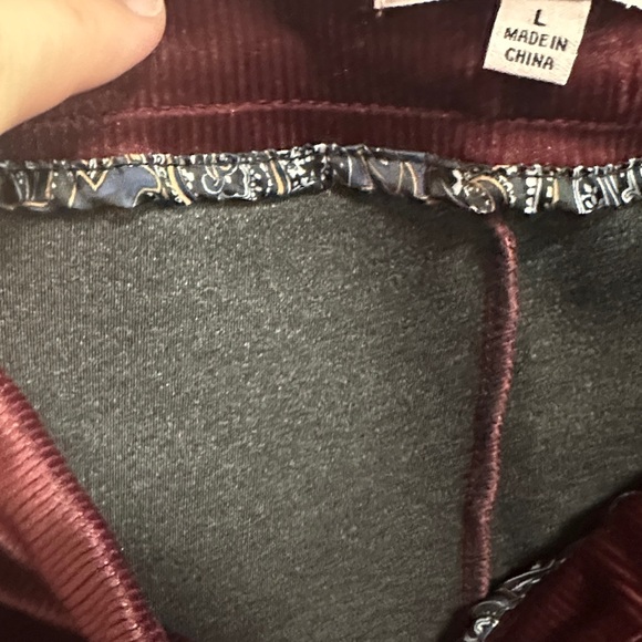 Nanette Lepore Velvet Leggings - Wine - Picture 9 of 12